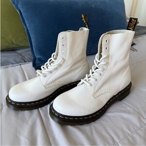 Dr. Martens White Combat Boots